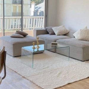 میز شیشه ای خم